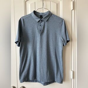 lululemon athletica Men's Heather Slate Polo - Blue